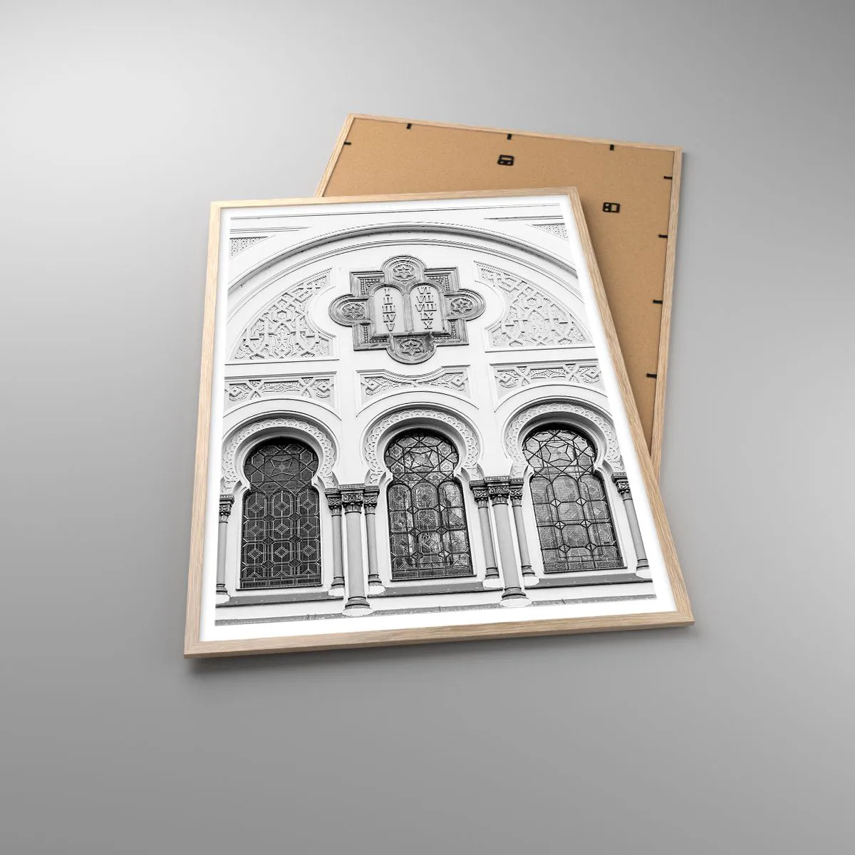 Poster in light oak frame - At the Crossroads of Cultures - 70x100 cm