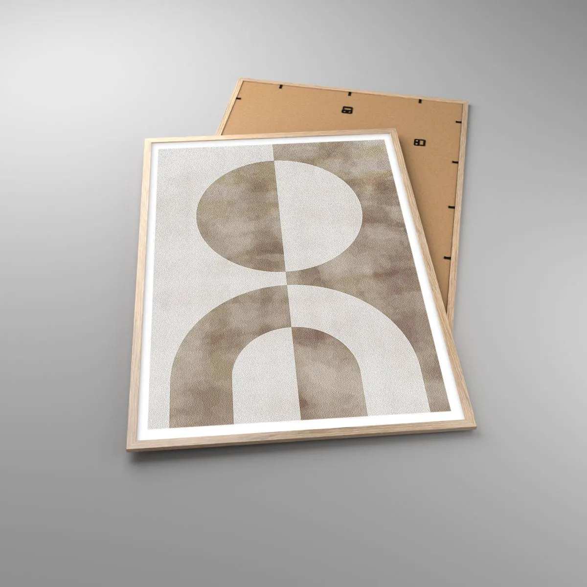 Pôster com moldura de carvalho claro - Semelhanças e diferenças - 70x100 cm