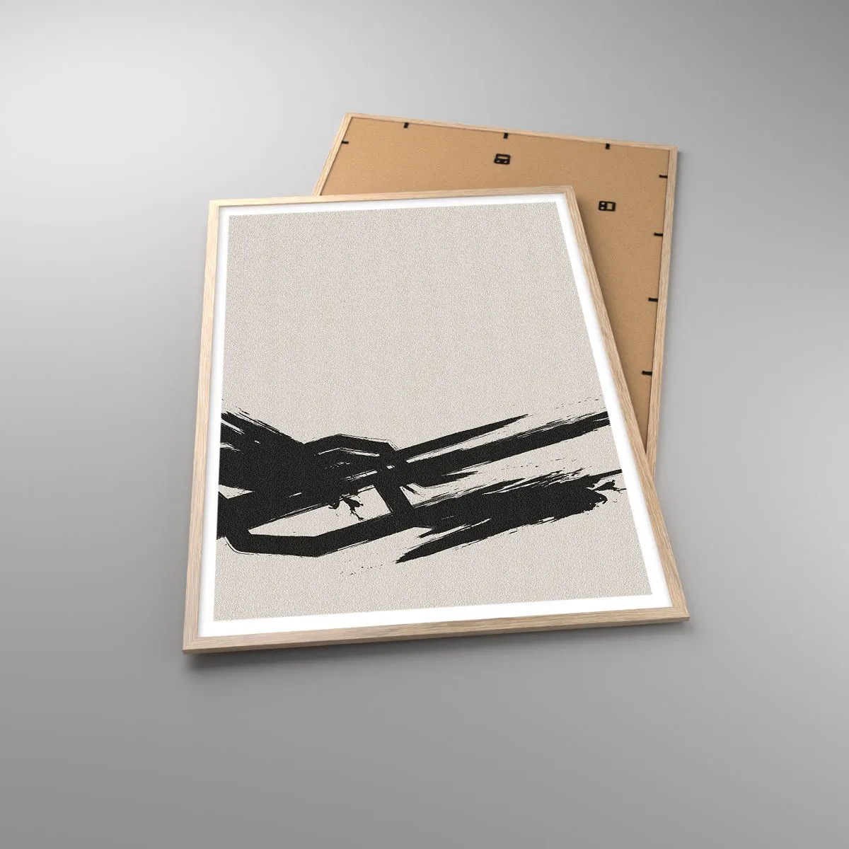 Affiche dans un chêne clair - Poster - Ruée imparable - 70x100 cm