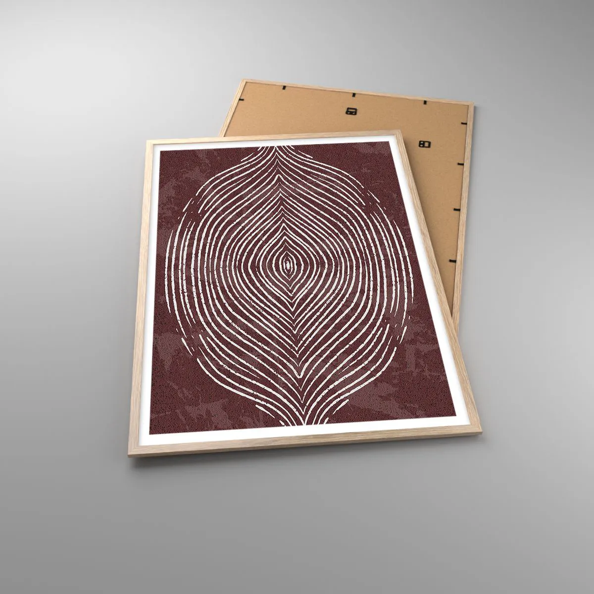 Poster in light oak frame - Space Talks - 70x100 cm