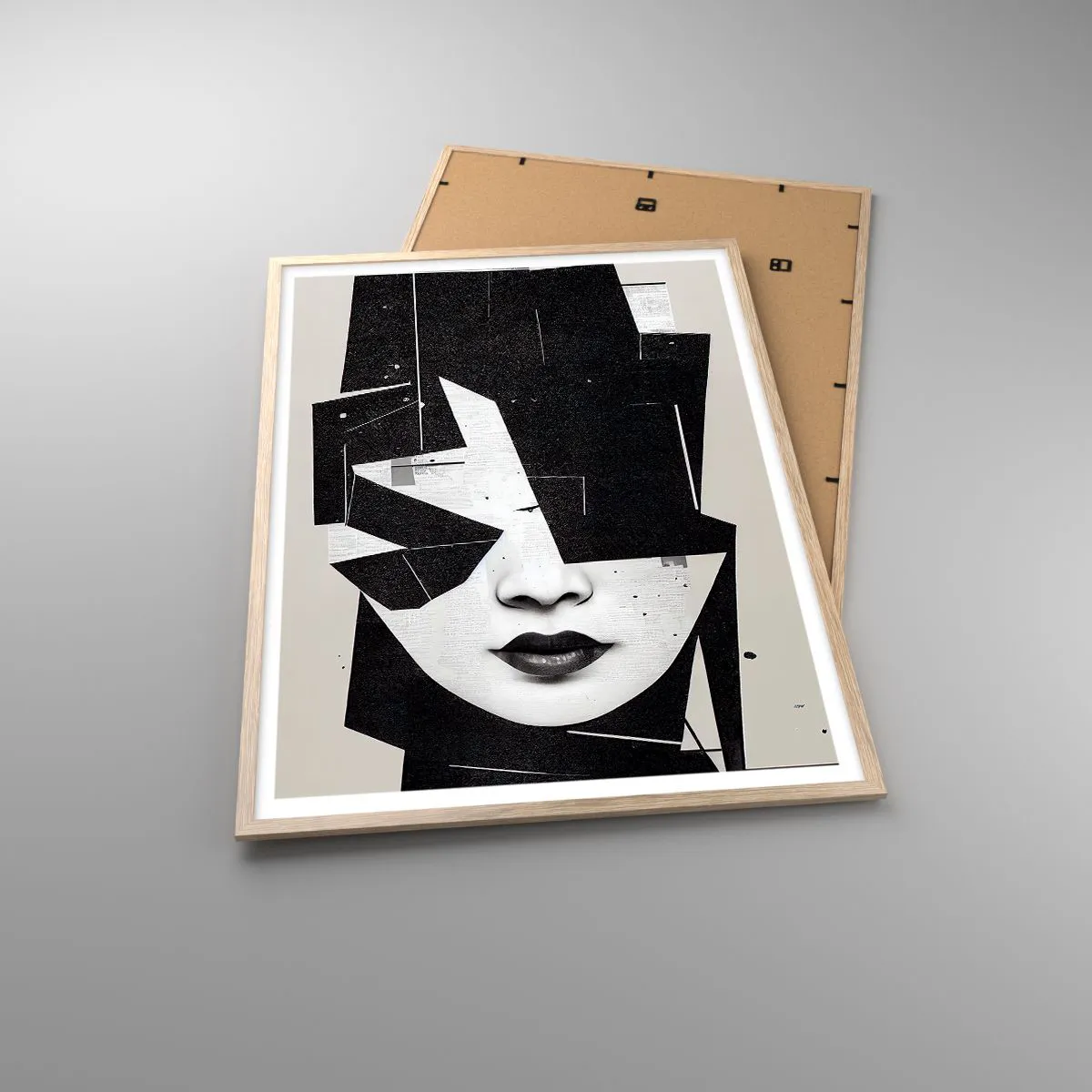 Poster in einem Rahmen aus heller Eiche - Tief verborgen - 70x100 cm