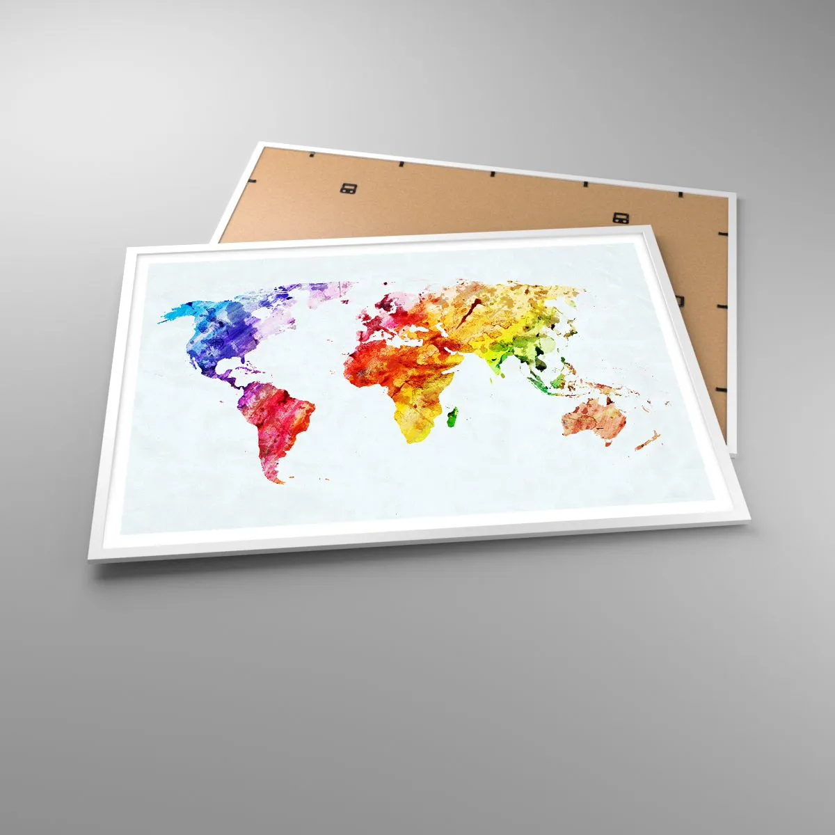 Poster in white frmae - All Colours of Light - 100x70 cm