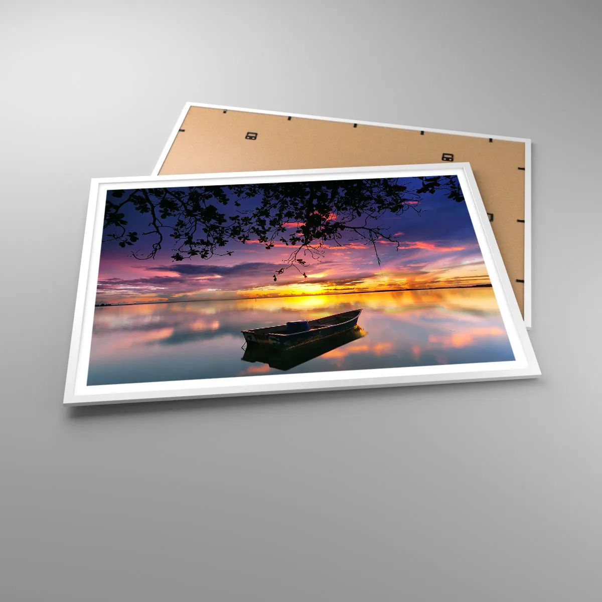 Affisch i vit ram - "Du verkar hänga i mitten av himmelvalvet…" - 100x70 cm