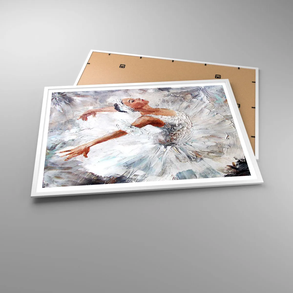 Poster in white frmae - Delicate and Light As a Tulle - 100x70 cm