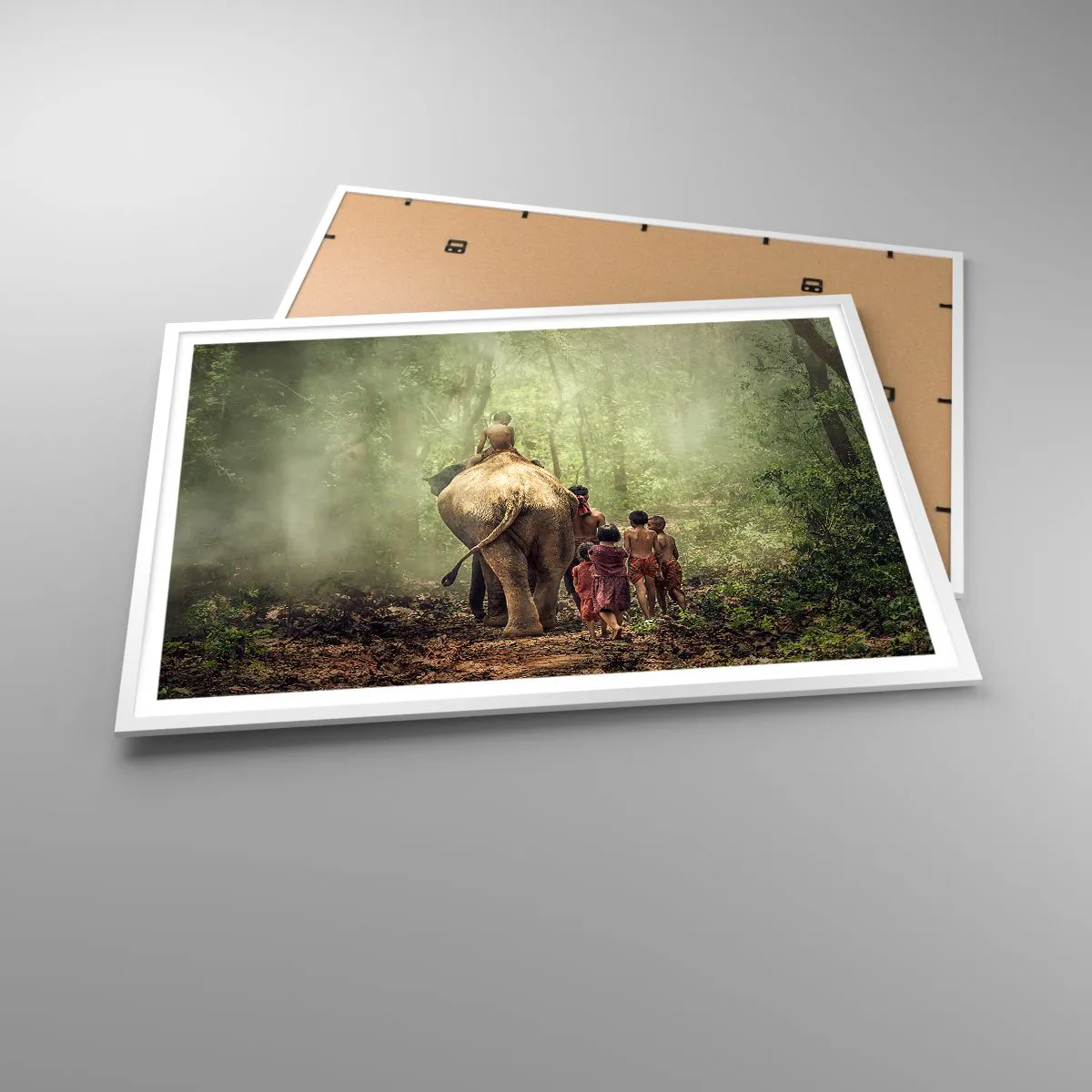 Affisch i vit ram - Nya Djungelboken - 100x70 cm