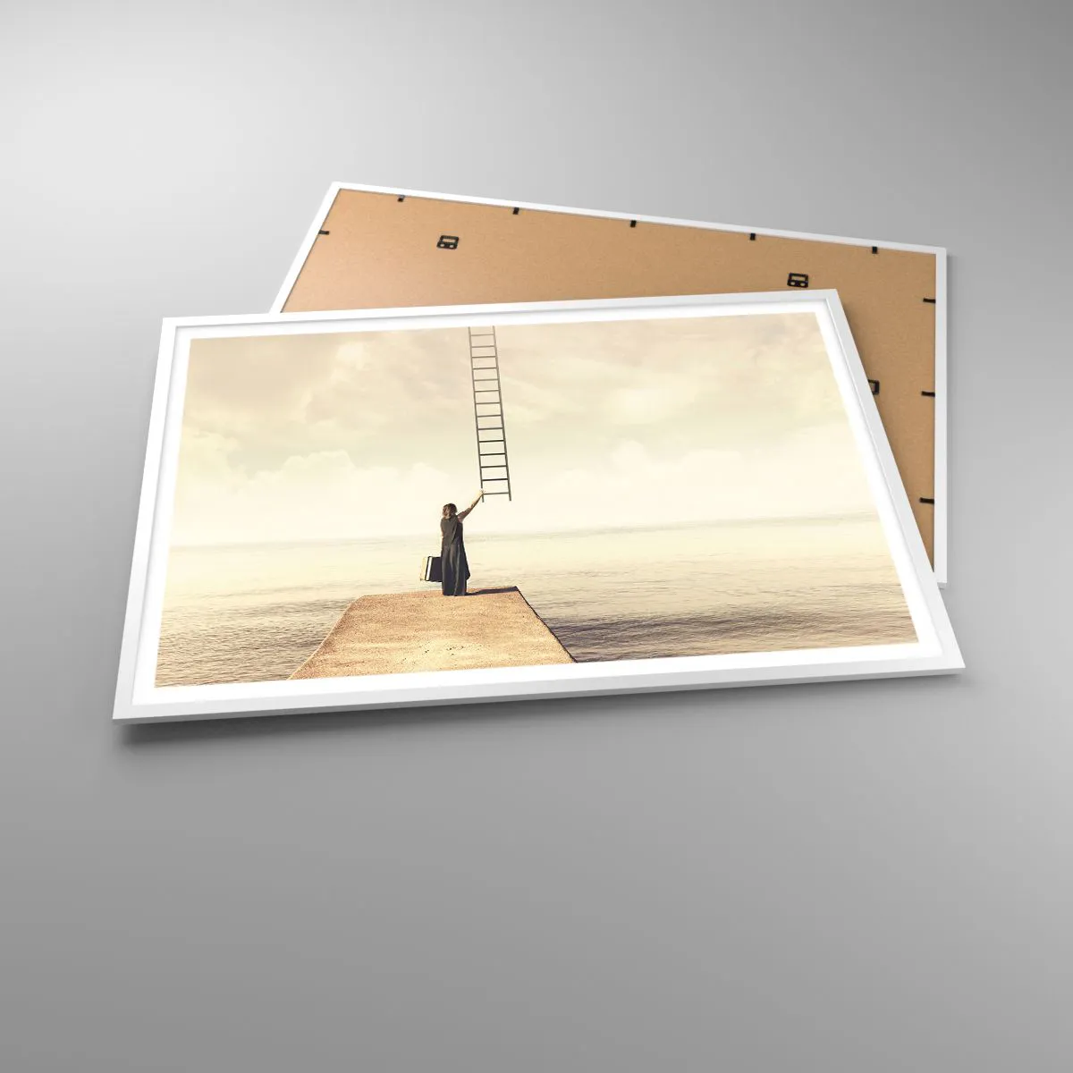 Poster in cornice bianca - Viaggio magico - 100x70 cm