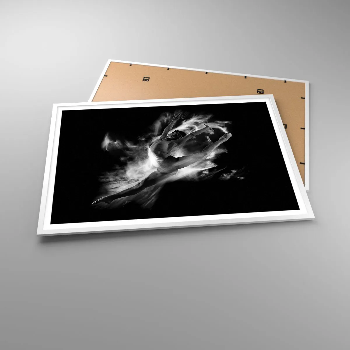 Poster în ramă albă - Oprit în zbor - 100x70 cm