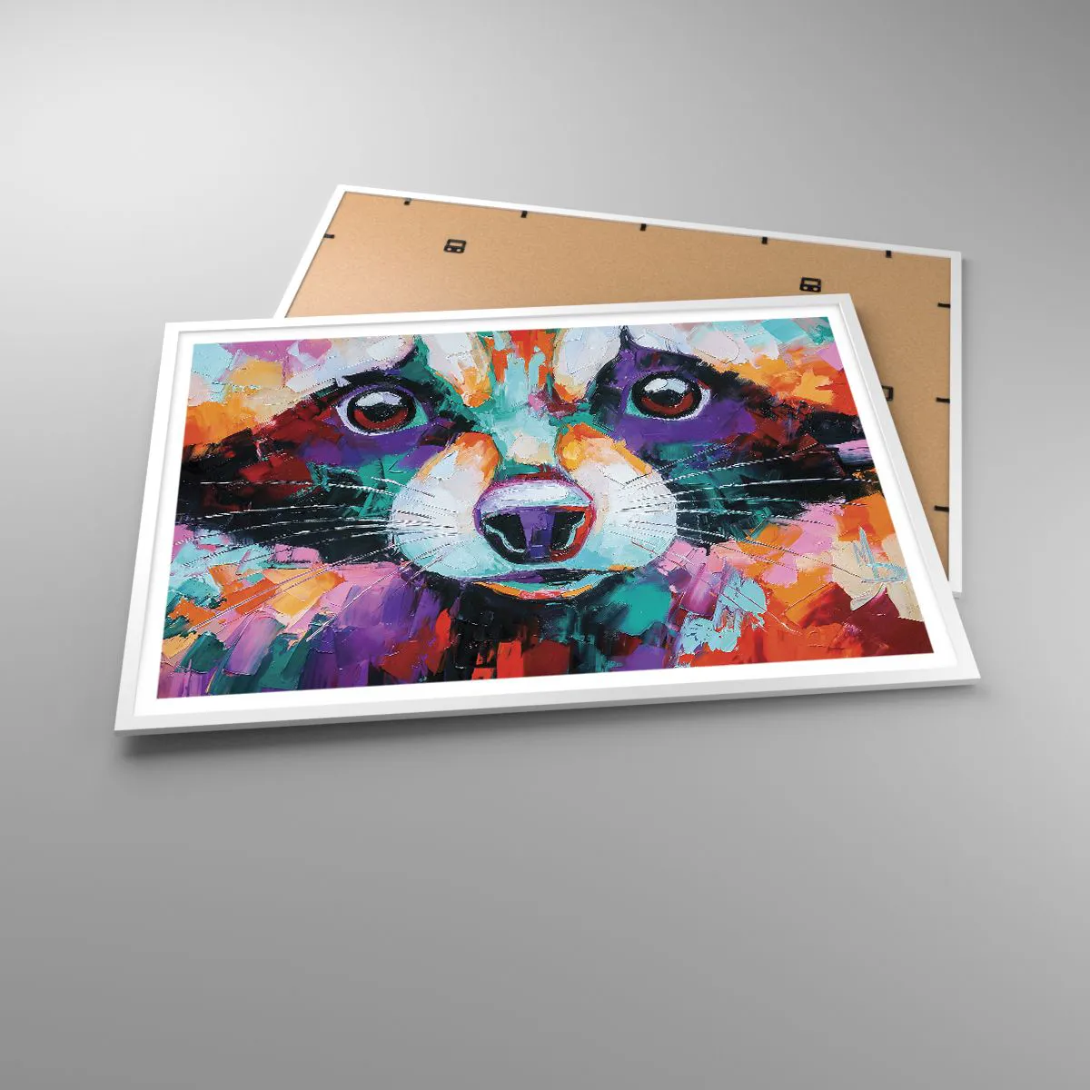 Affisch i vit ram - Enbart goda emotioner - 100x70 cm