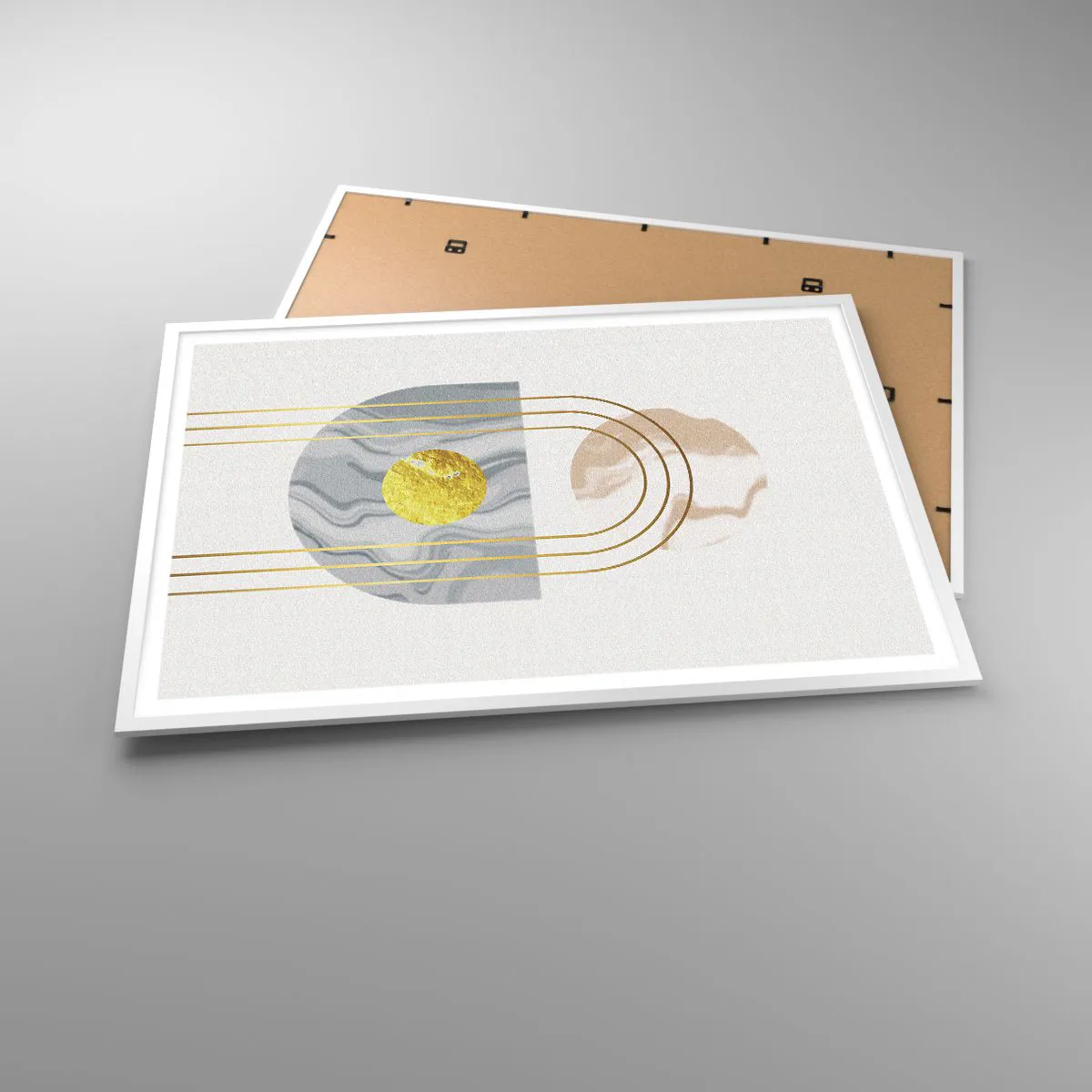 Poster in white frmae - Brightness nad Shine - 100x70 cm