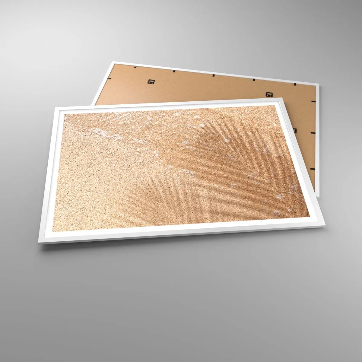 Póster en marco blanco - La sombra de un verano caluroso - 100x70 cm