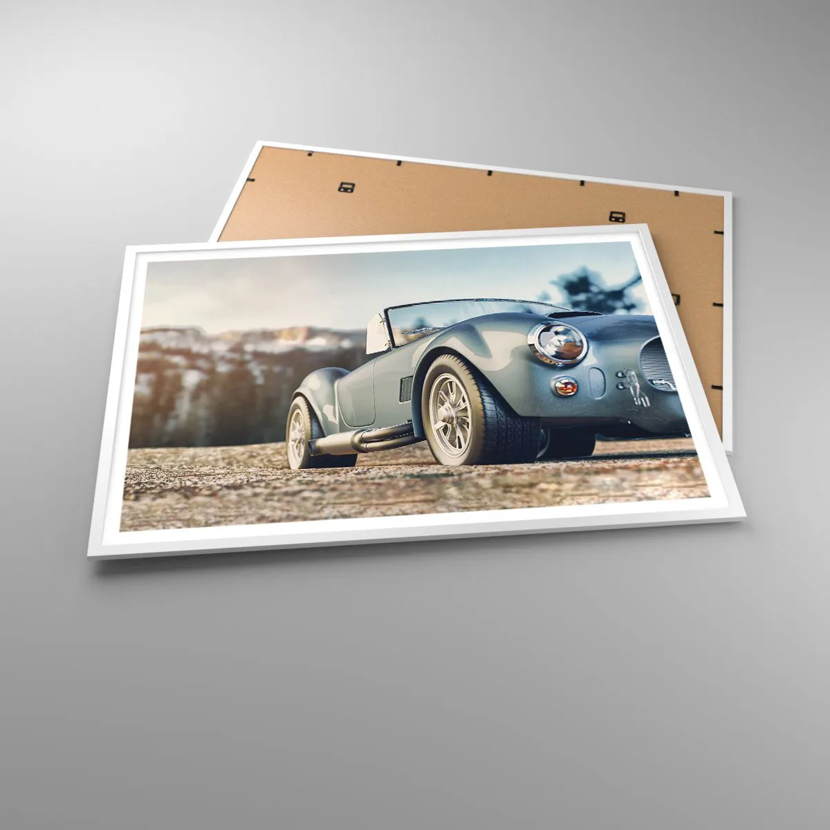 Poster in einem weißen Rahmen - Denn Stil zählt - 100x70 cm