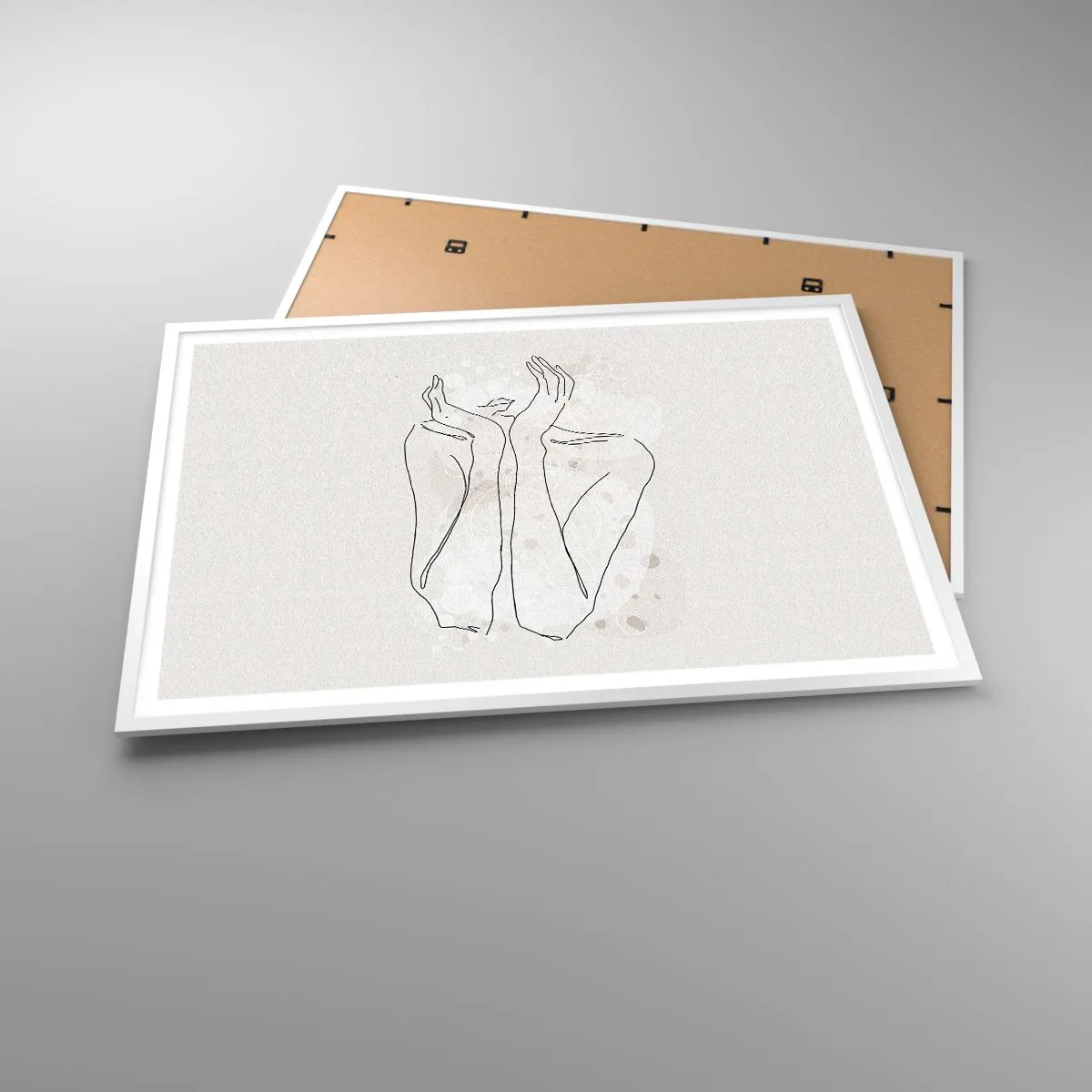 Poster în ramă albă - Un moment pentru vis - 100x70 cm