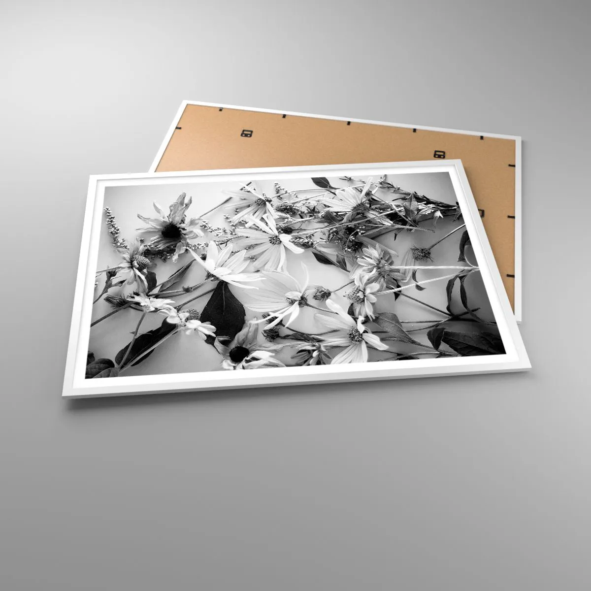 Pôster em moldura branca - Não é um ramo de flores - 100x70 cm