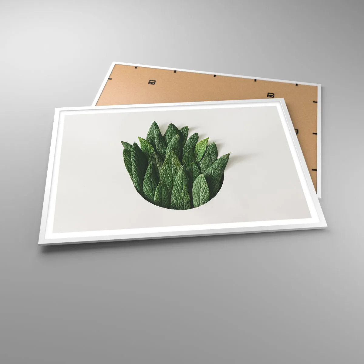 Poster in einem weißen Rahmen - Ungebremste Neugier - 100x70 cm