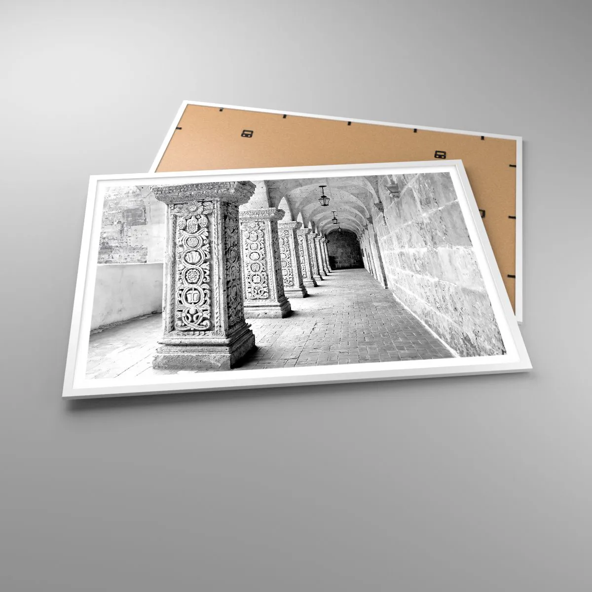 Poster in einem weißen Rahmen - Und wo geht’s hin...? - 100x70 cm