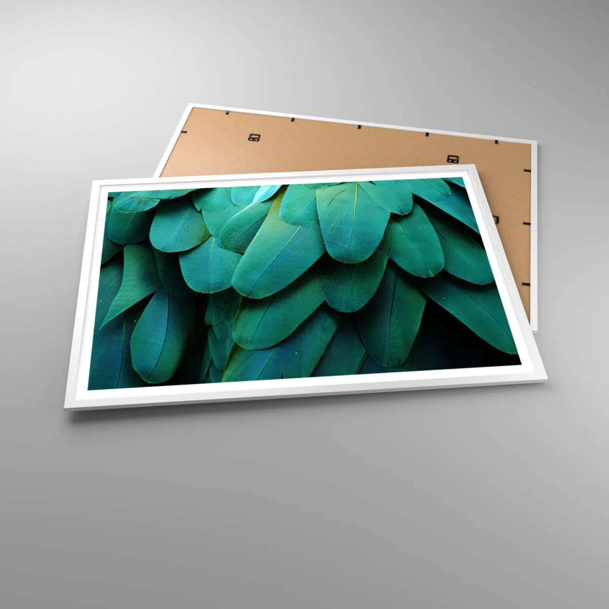 Póster en marco blanco - La precisión de la naturaleza - 100x70 cm