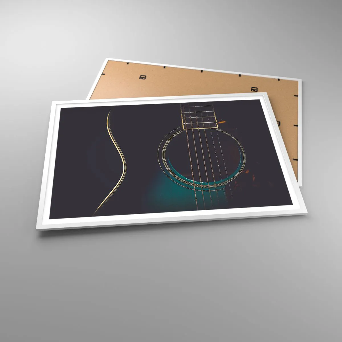 Affiche dans un cadre blanc - Poster - Le calme avant la tempête - 100x70 cm