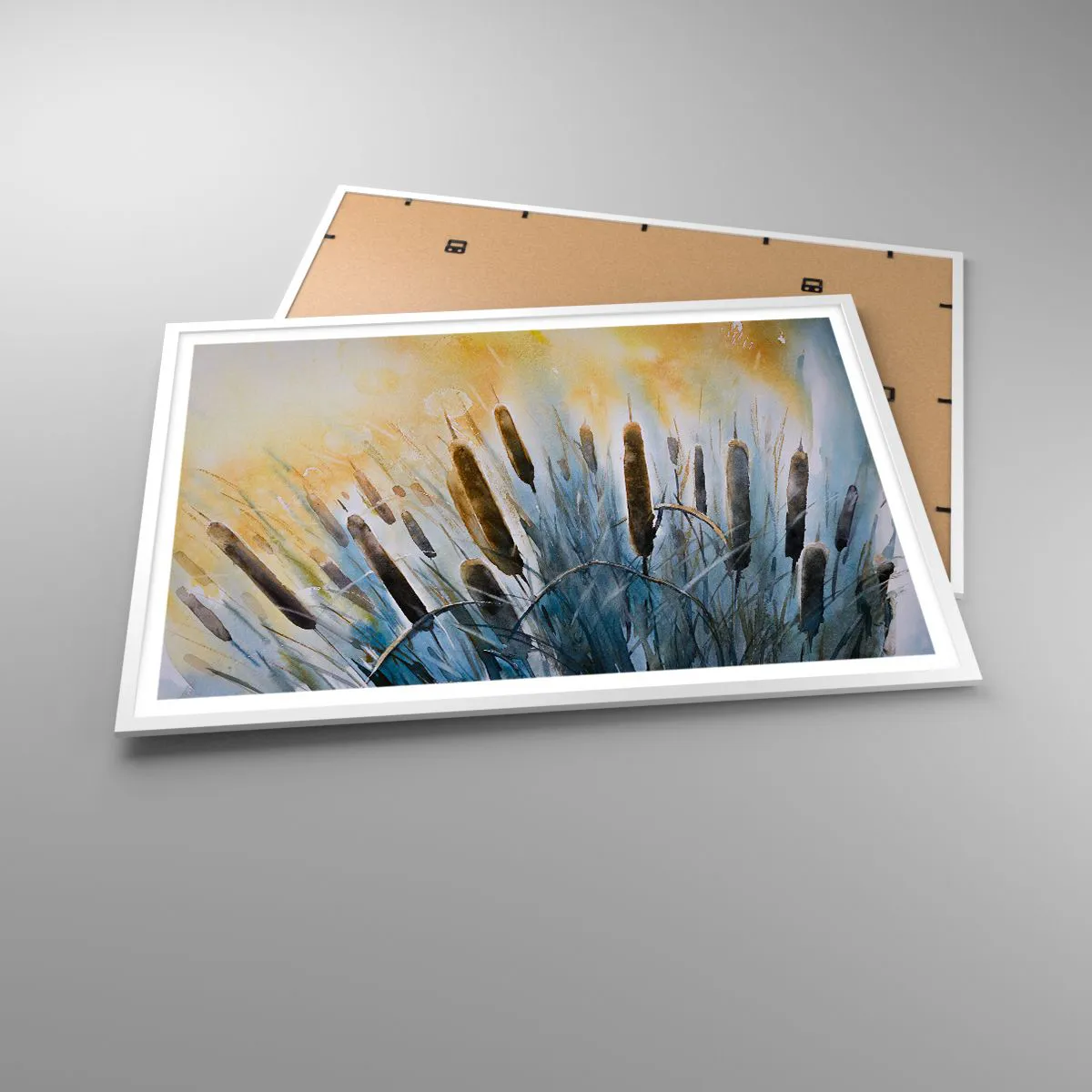 Poster in white frmae - Coolness of Water, Heat of the Sun - 100x70 cm