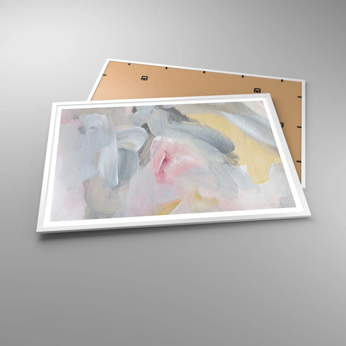 Poszter fekete keretben - Egy pasztell világban - 100x70 cm