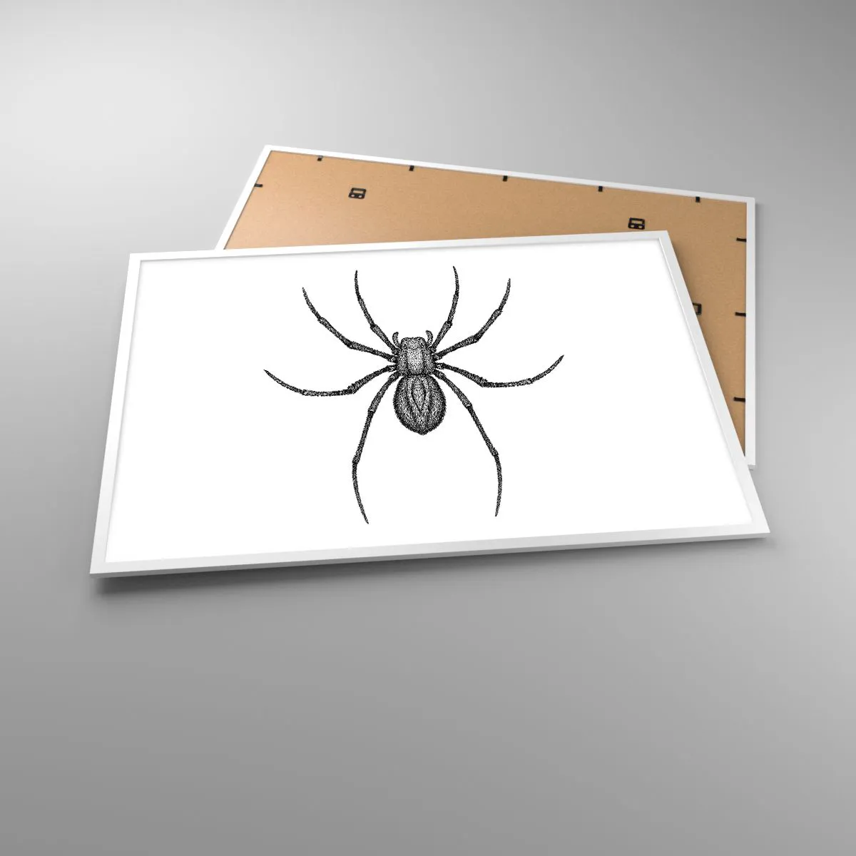 Affiche dans un cadre blanc - Poster - Une précision troublante - 100x70 cm