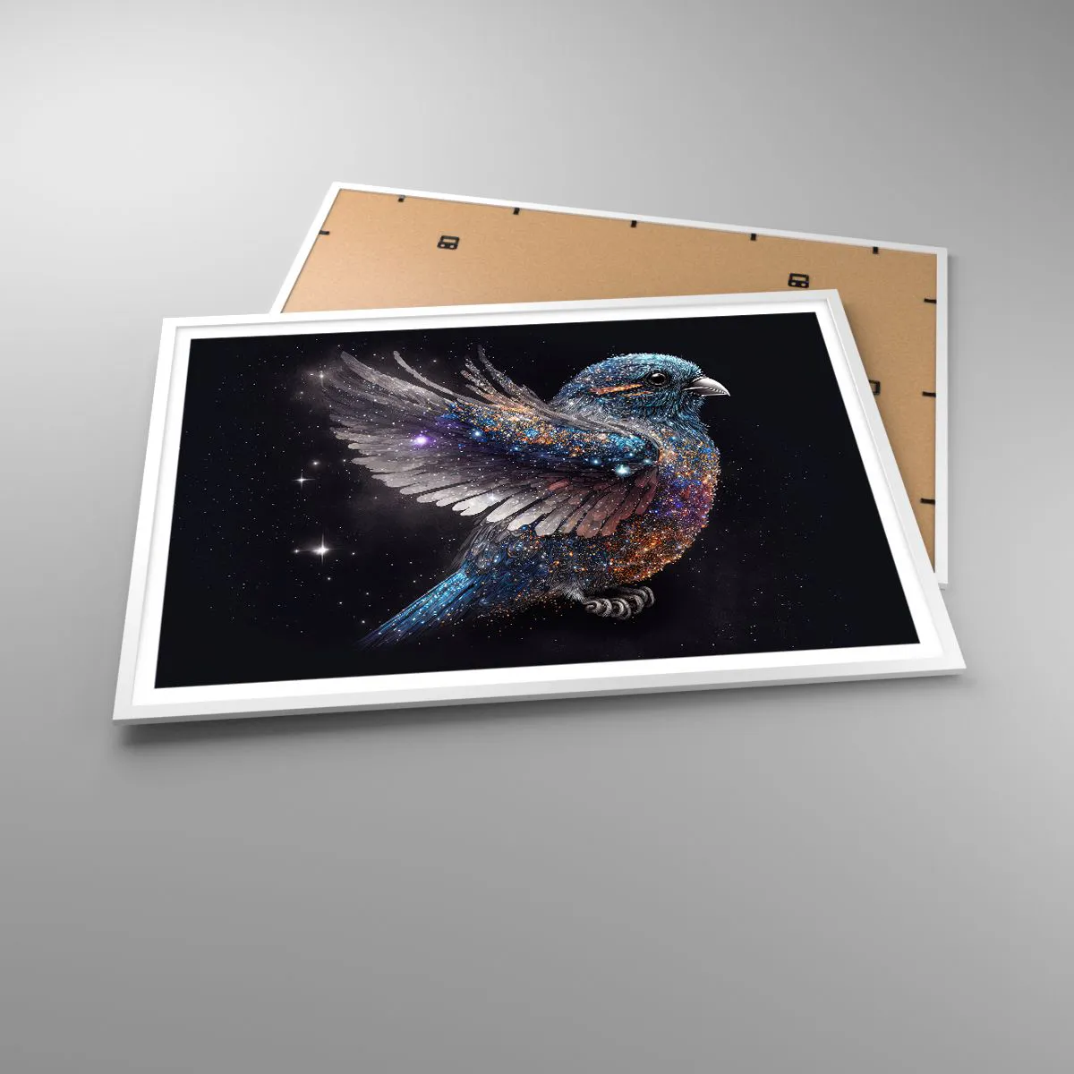 Poszter fekete keretben - Gyémánt veréb - 100x70 cm