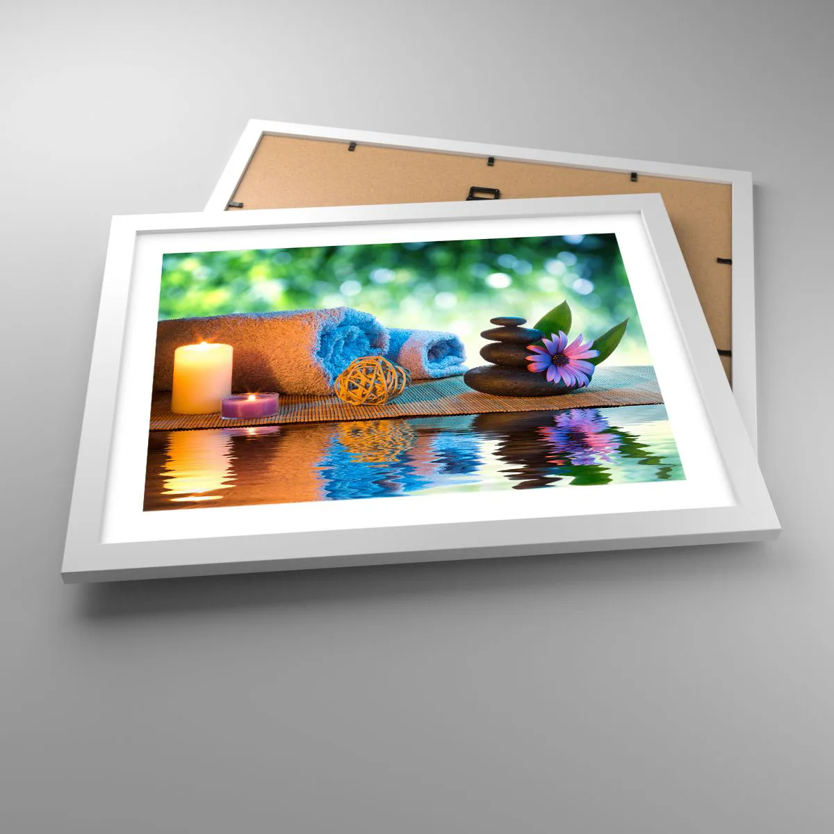 Plagát v bielom ráme - Čas pre telo - 40x30 cm