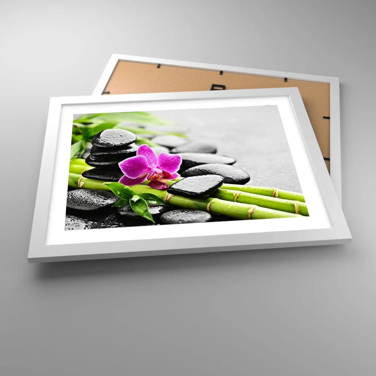 Poster in einem weißen Rahmen - In ruhiger Balance - 40x30 cm