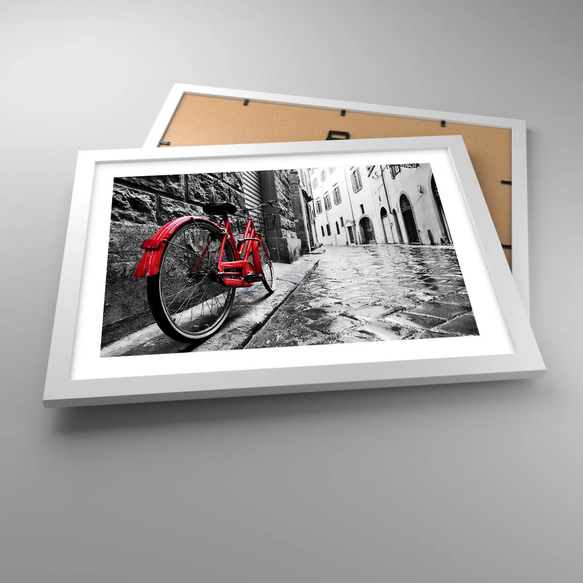 Affisch i vit ram - Den riktiga skönheten åldras inte - 40x30 cm