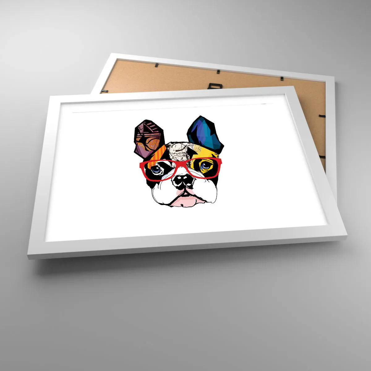 Póster en marco blanco - El intelectual - 40x30 cm