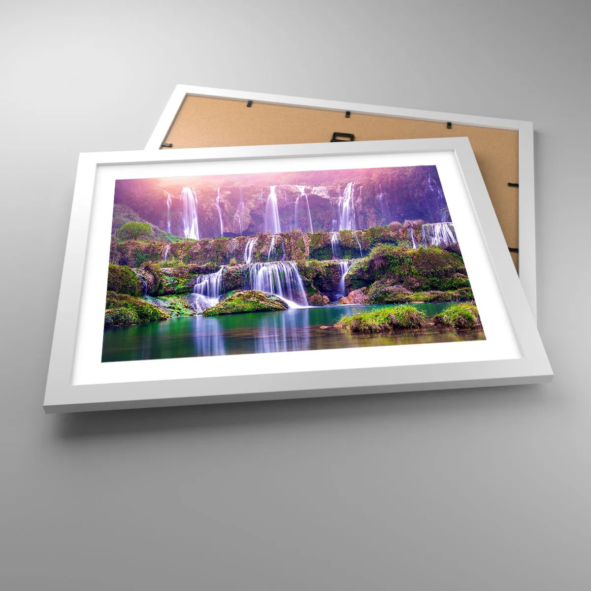 Affisch i vit ram - Trappan till himlen - 40x30 cm