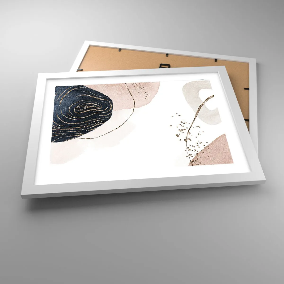 Poster in white frmae - Everything Flows - 40x30 cm