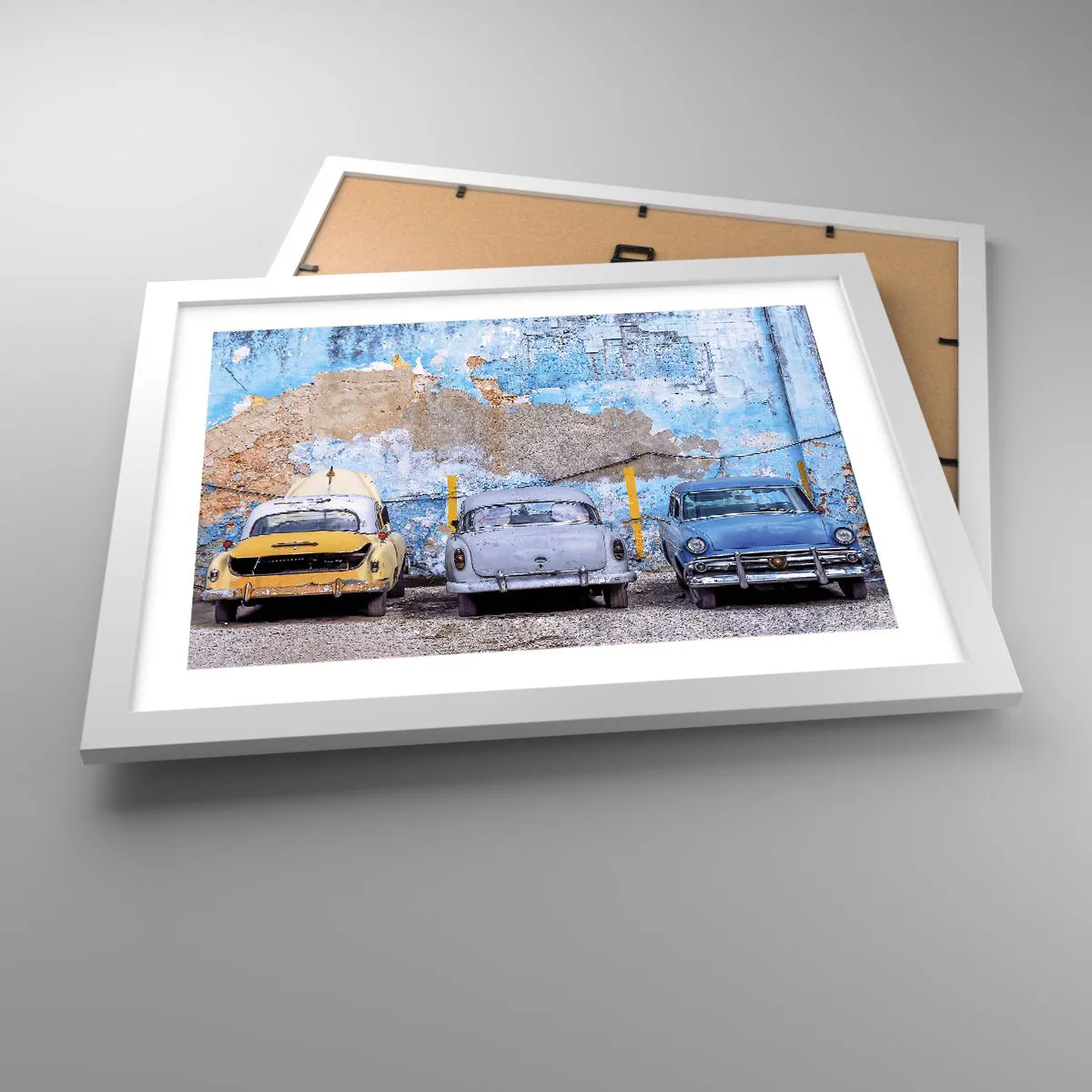 Poster în ramă albă - Întâlnirea veteranilor - 40x30 cm