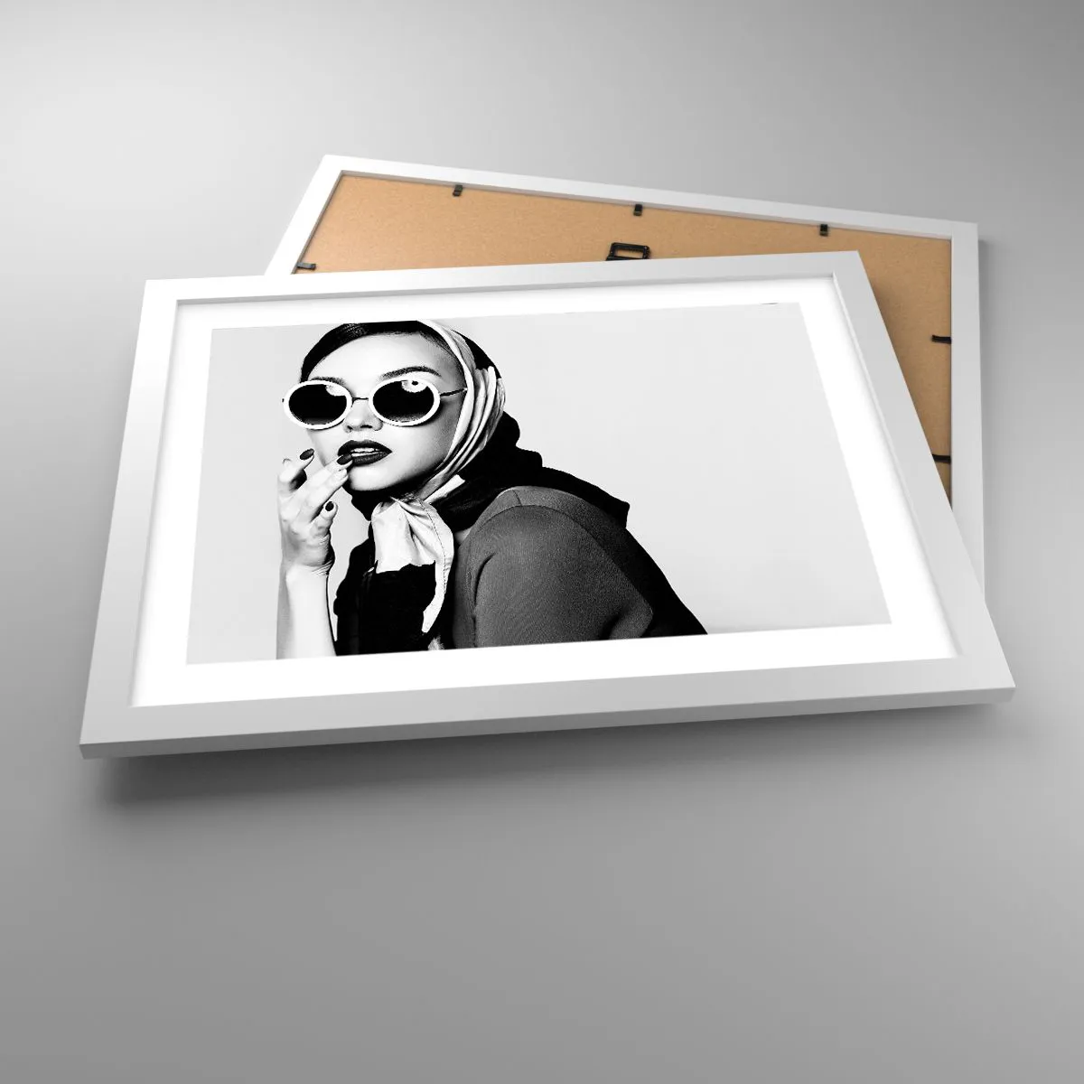 Plagát v bielom ráme - Pozdravy zo 60. rokov - 40x30 cm