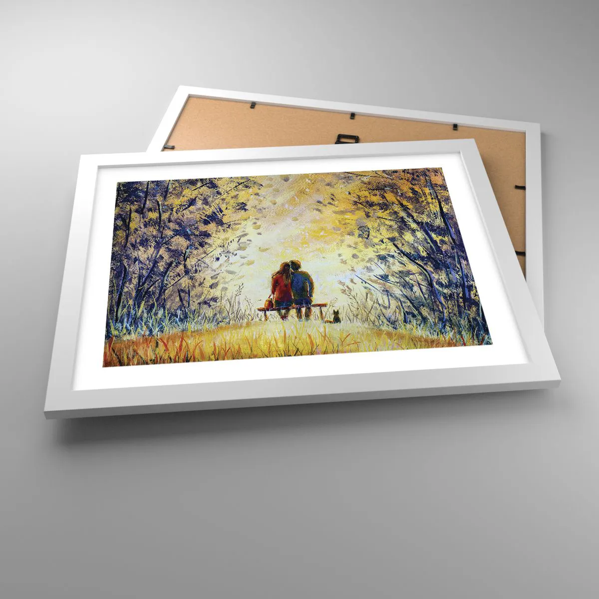 Plakat w białej ramie - Magiczna chwila - 40x30 cm