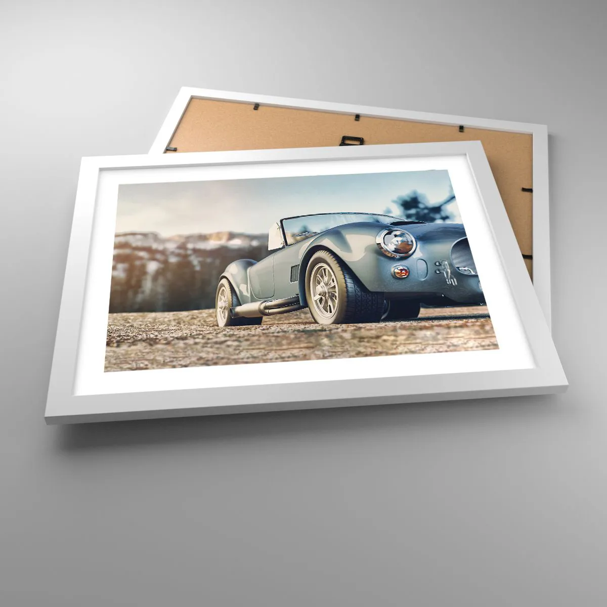 Affiche dans un cadre blanc - Poster - Ce qui compte c'est le style - 40x30 cm