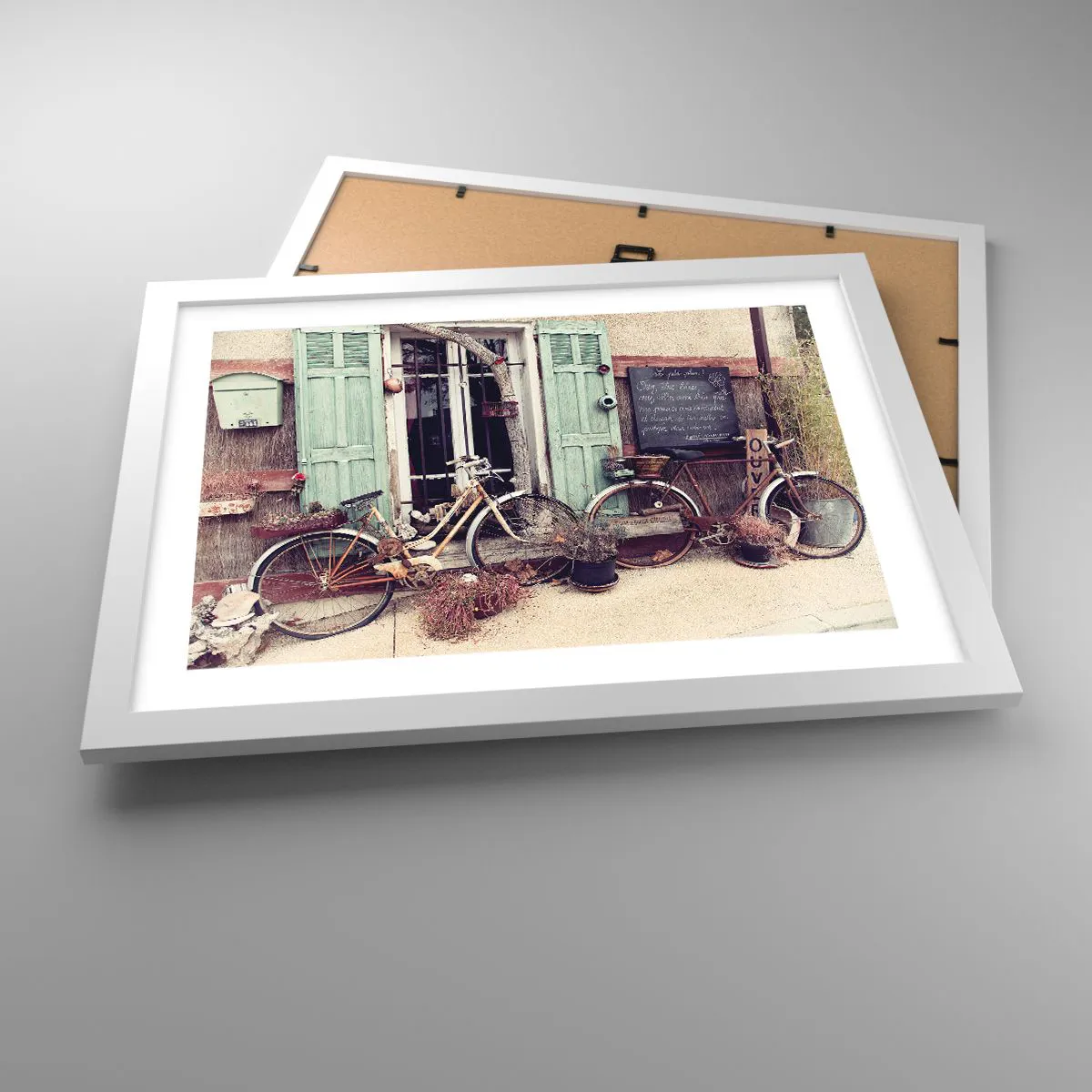 Affiche dans un cadre blanc - Poster - Que la province vive - 40x30 cm