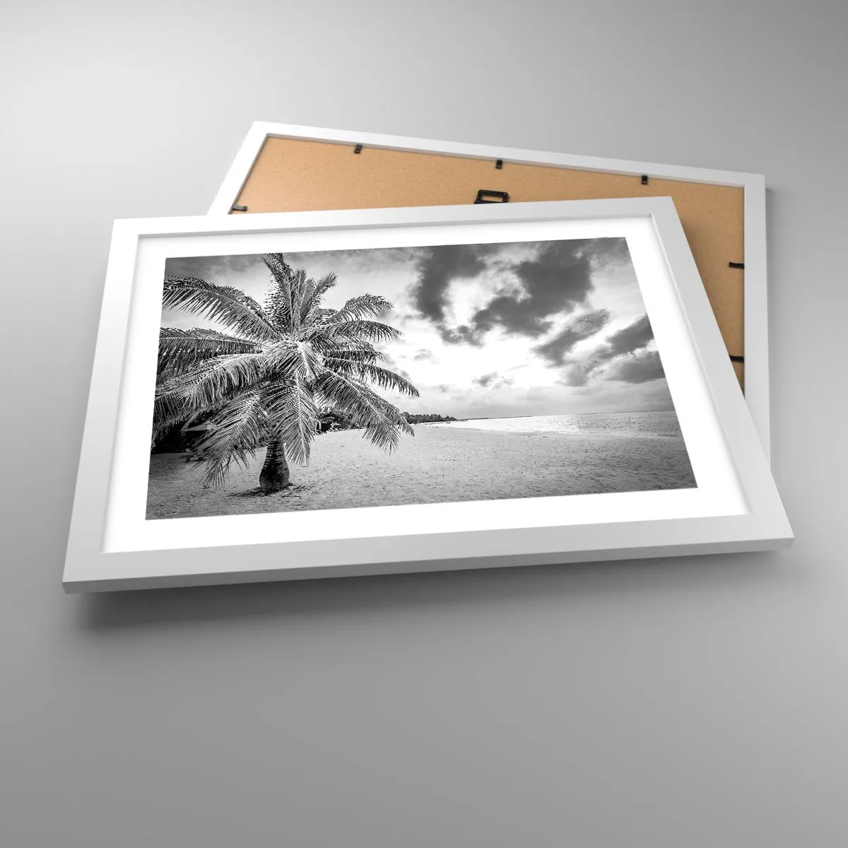 Plagát v bielom ráme - Keď túžiš po samote…. - 40x30 cm