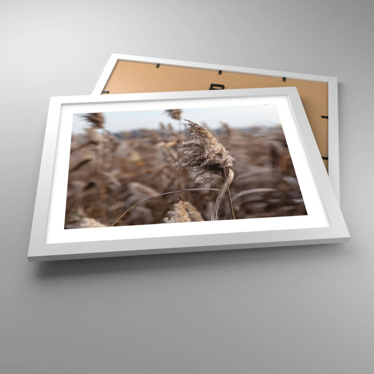 Poster in einem weißen Rahmen - Zeit, mit dem Wind zu gehen - 40x30 cm