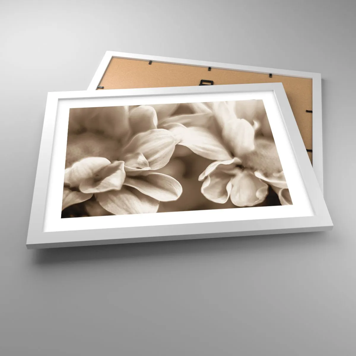 Poster in white frmae - Soft as a Smile - 40x30 cm