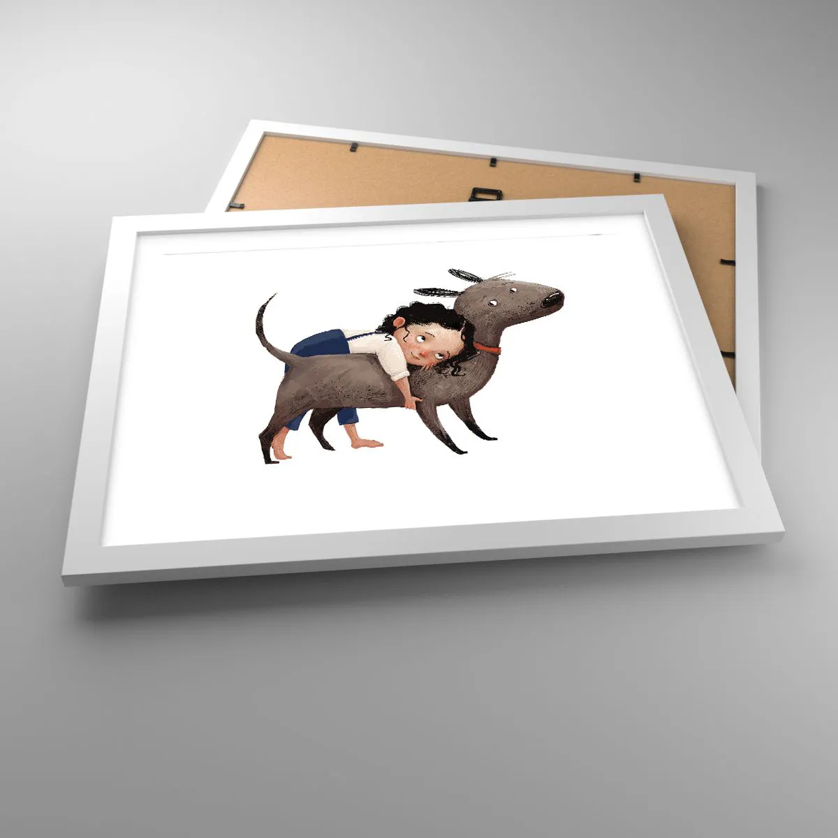 Poster in white frmae - Best Friends - 40x30 cm