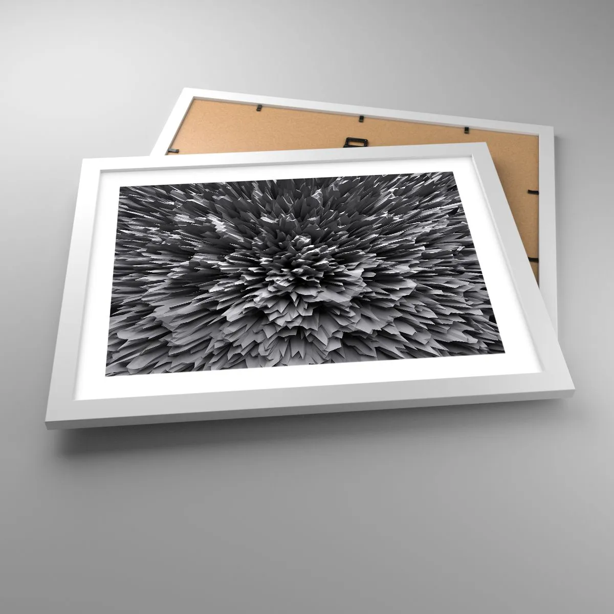 Póster en marco blanco - No puede ser más afilado - 40x30 cm