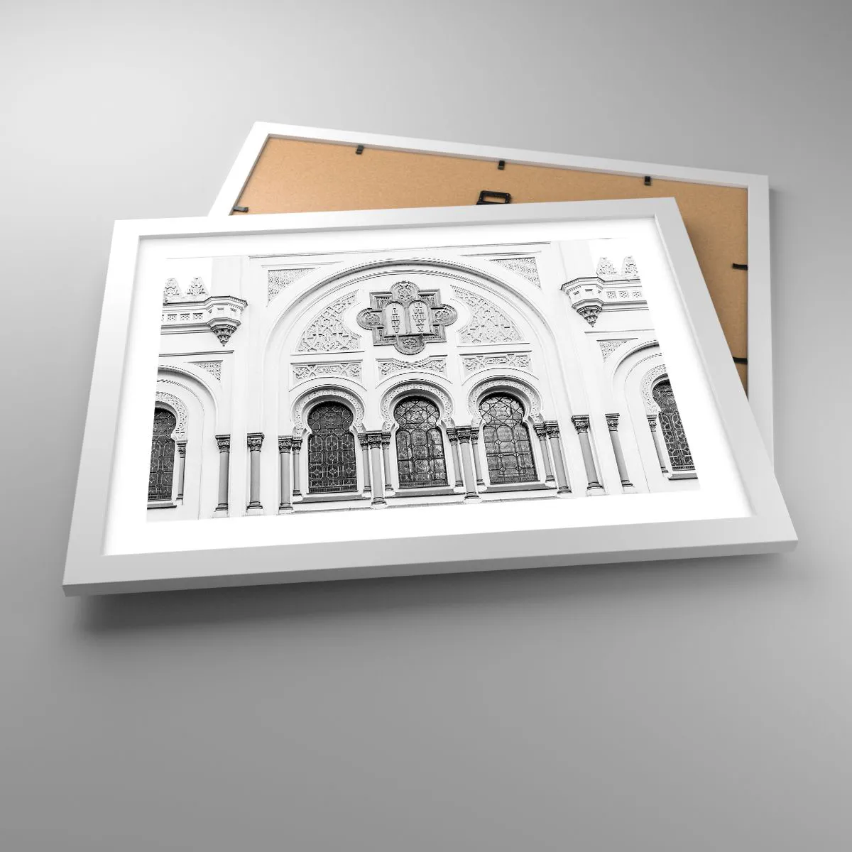 Poster in einem weißen Rahmen - An der Grenze der Kulturen - 40x30 cm