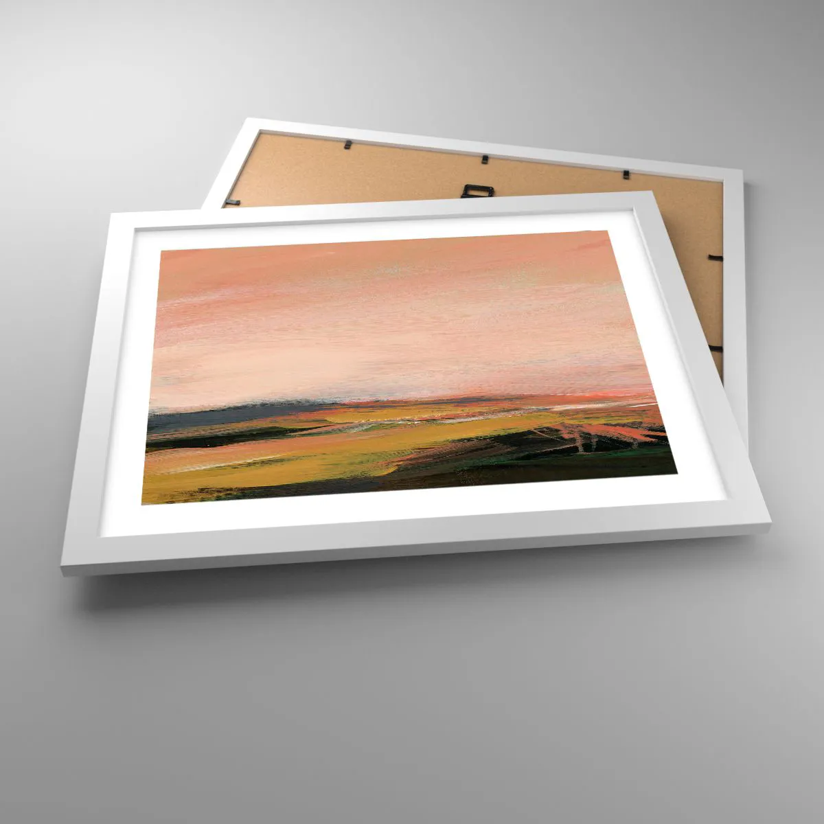 Plakat w białej ramie - W różowej tonacji - 40x30 cm