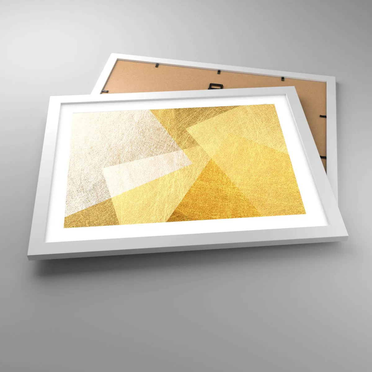 Affisch i vit ram - Geometriskt väder - 40x30 cm