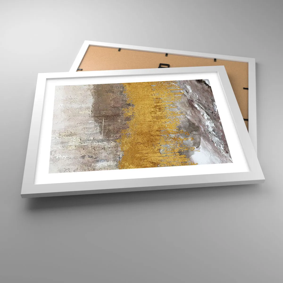 Affisch i vit ram - En gyllene explosion - 40x30 cm