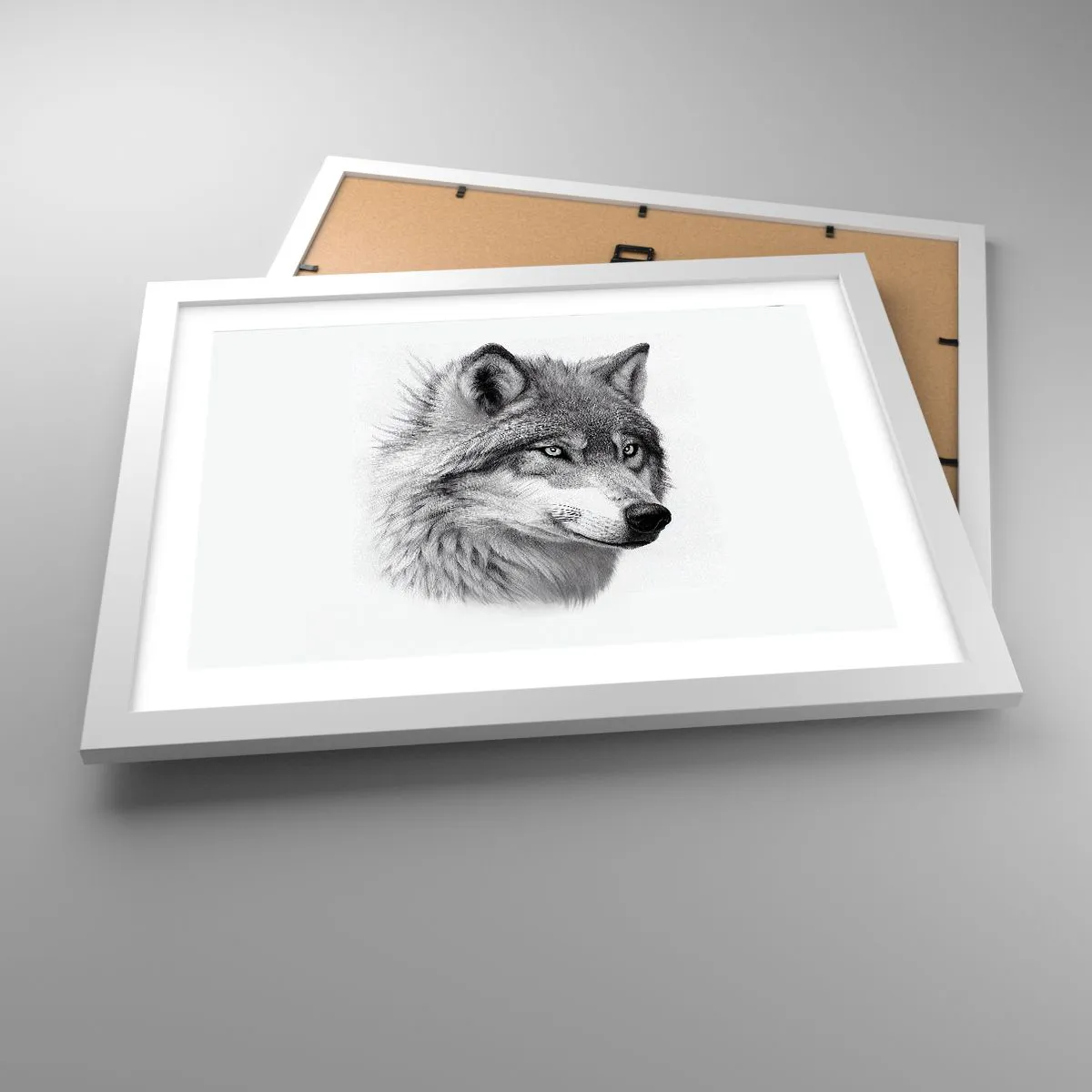 Affiche dans un cadre blanc - Poster - Alpha – sans aucun doute - 40x30 cm