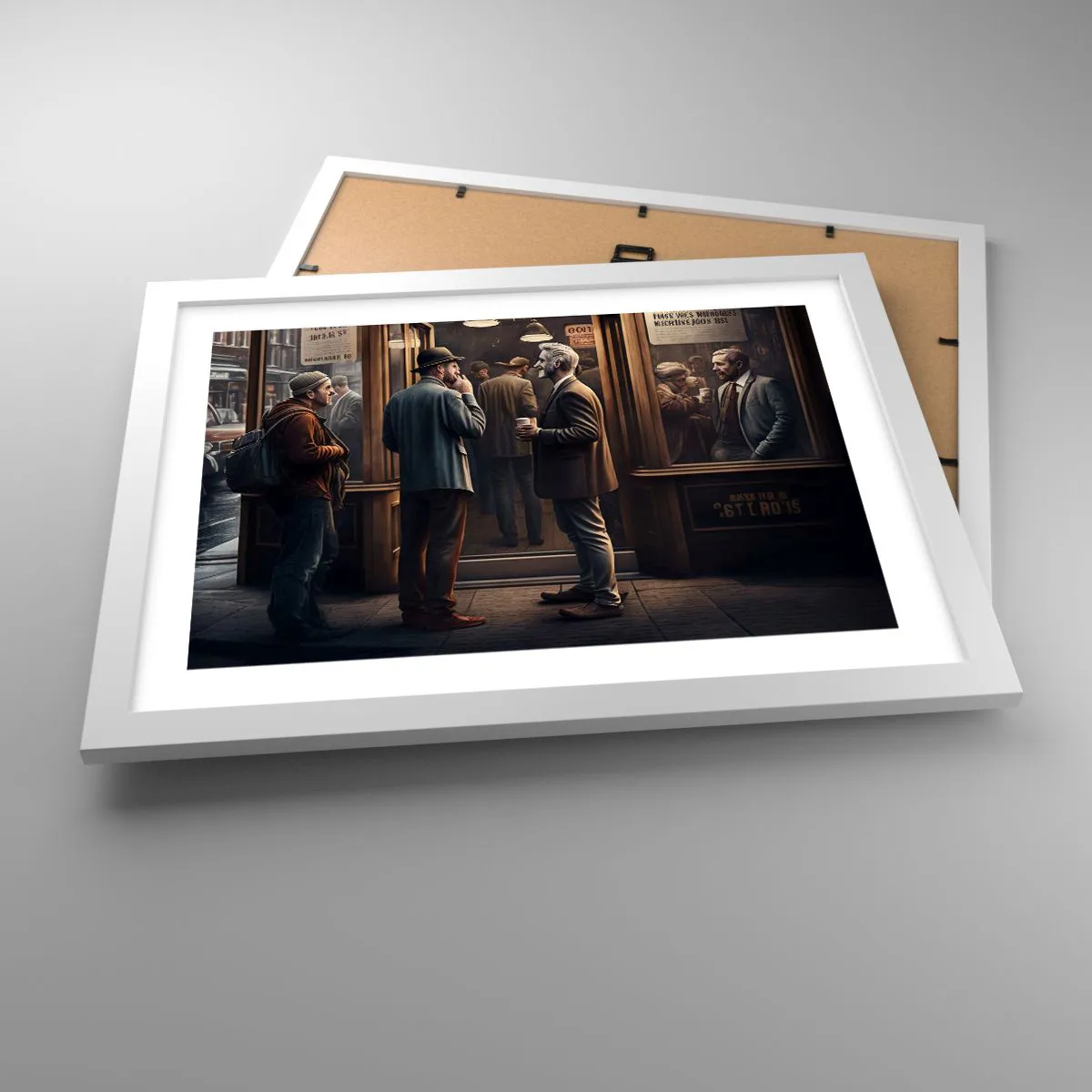 Poster in einem weißen Rahmen - Gute Zeit des Tages - 40x30 cm