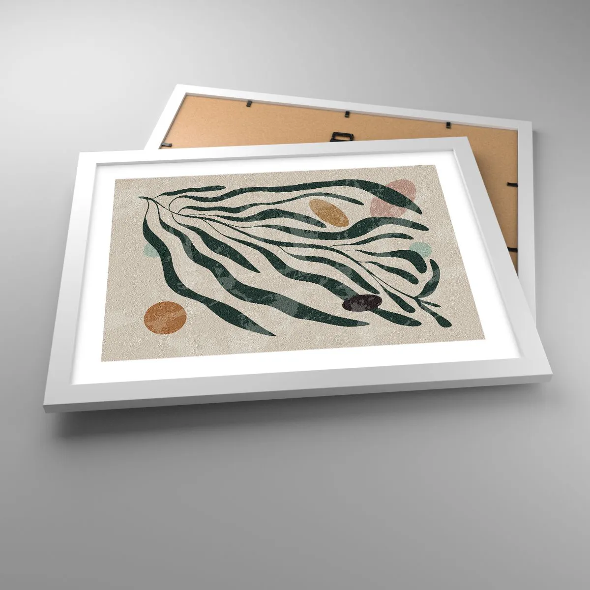 Poster in white frmae - Among the Green - 40x30 cm