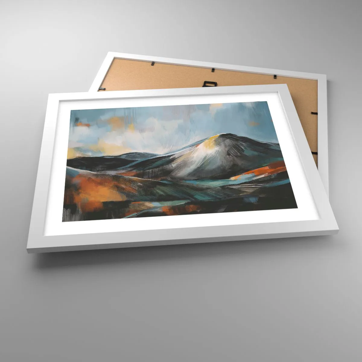 Affiche dans un cadre blanc - Poster - Brut et beau - 40x30 cm