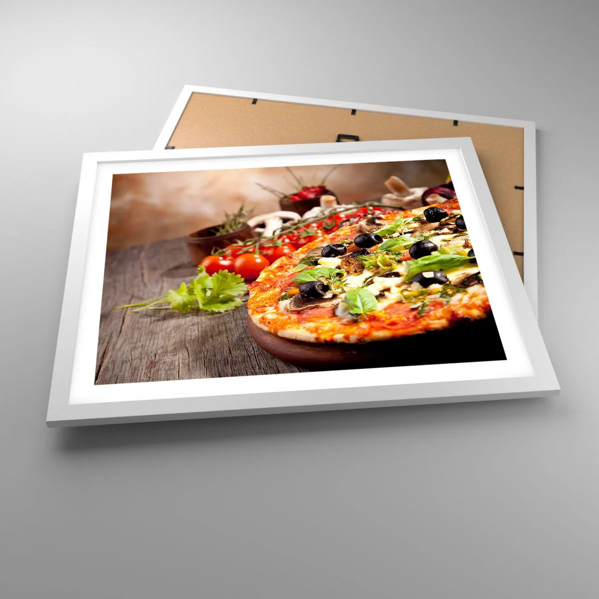 Plakát v bílém rámu - Z telurických složek - 50x40 cm